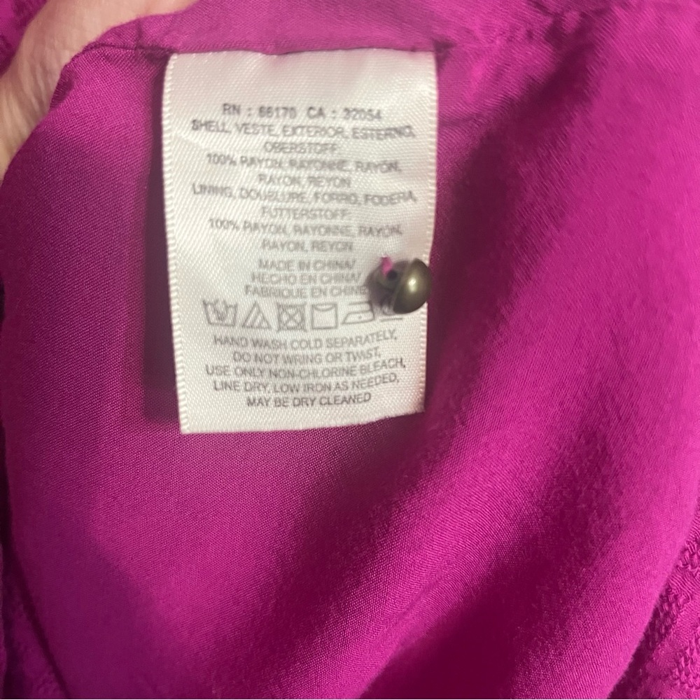 Maeve Anthropologie Breanna Wrap Silhouette Midi Dress Pink Size 8 Barbie - Picture 9 of 13